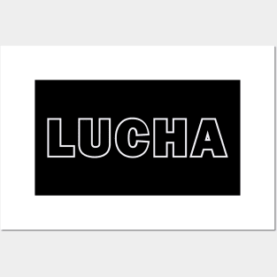 Lucha (White) Posters and Art